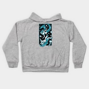 Worlds Collide - Aqua Kids Hoodie